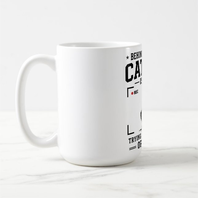 Hinter jedem guten Fänger steht eine Mutter, die v Kaffeetasse (Links)