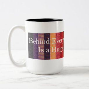 Hinter jedem guten quilter zweifarbige tasse