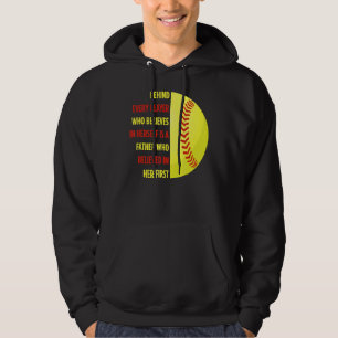 Hinter jedem Spieler steht ein Vater, ein Softball Hoodie