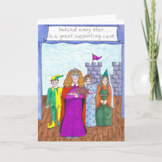 Hinter jedem Stern ist eine große Nebenbesetzung Dankeskarte