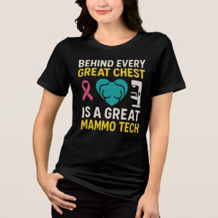 Hinter jeder großen Brust steht ein großes Mammo-T Tri-Blend Shirt