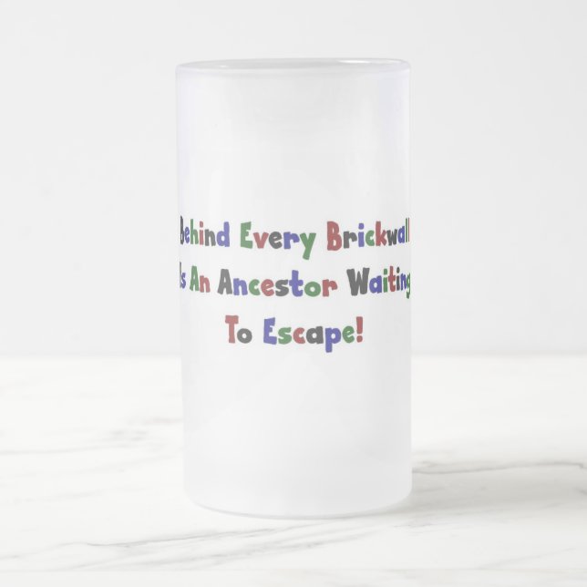 Hinter jeder Mauer... Mattglas Bierglas (Mittel)