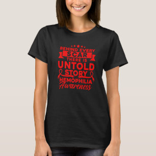 Hinter jeder Narbe Hämophilie-Bewusstsein T-Shirt