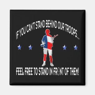 Hinter oder vorne stehen magnet