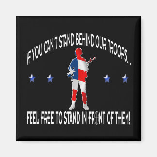 Hinter oder vorne stehen magnet