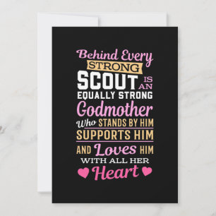 Hinter Scout Steht Eine Starke Patentante Einladung