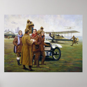 Hinterblazer im Himmel durch Woodi Ishmael Poster