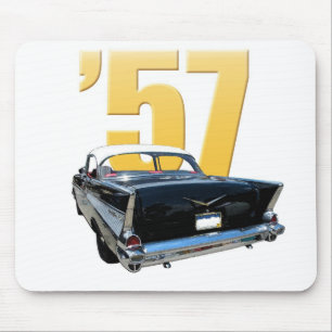Hintere Ansicht 1957 der Chevrolet-Bel-Aires Mousepad