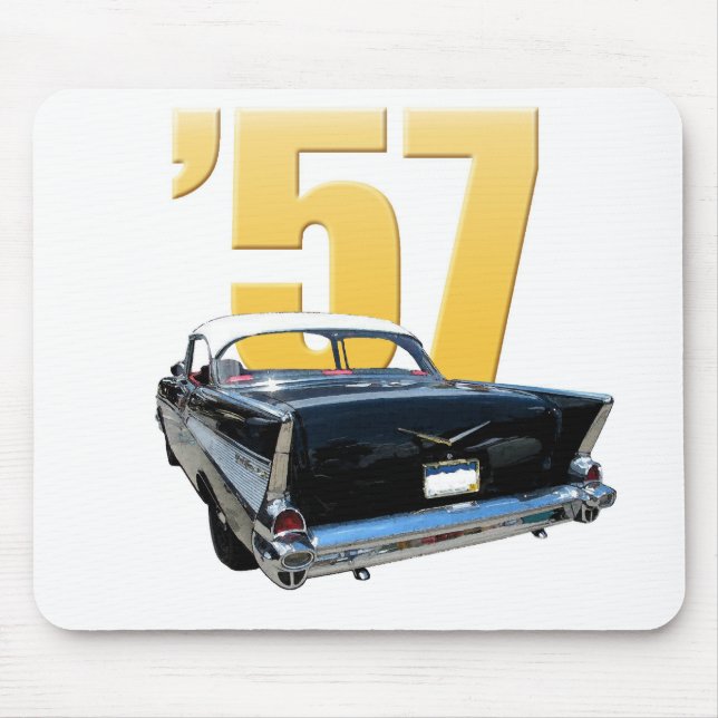 Hintere Ansicht 1957 der Chevrolet-Bel-Aires Mousepad (Vorne)