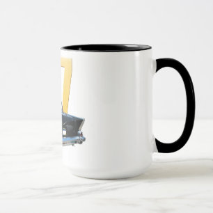 Hintere Ansicht 1957 der Chevrolet-Bel-Aires Tasse
