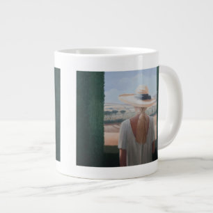 Hintere Ansicht Toskana 2012 des Mädchens Jumbo-Tasse