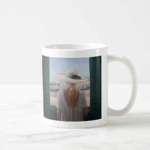 Hintere Ansicht Toskana 2012 des Mädchens Tasse