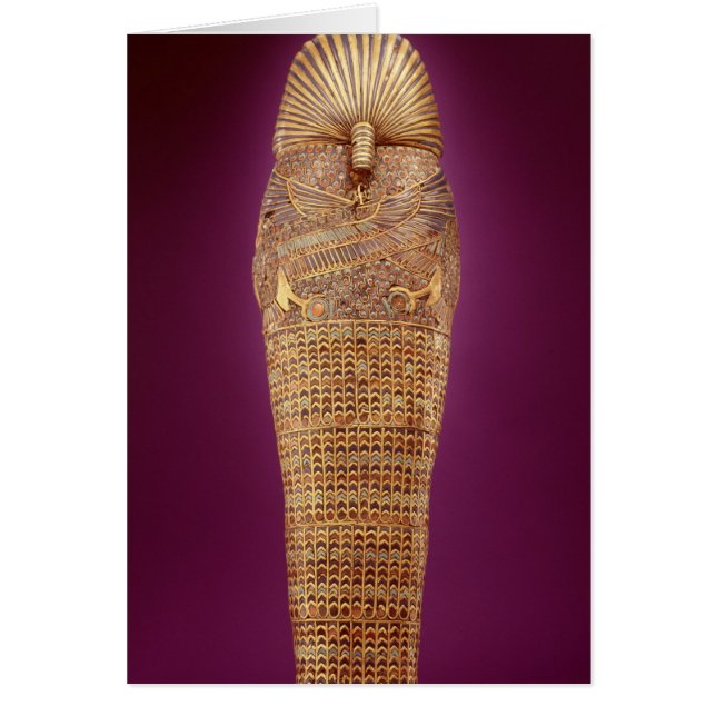 Hintere Ansicht von einem der canopic Särge (Vorne)