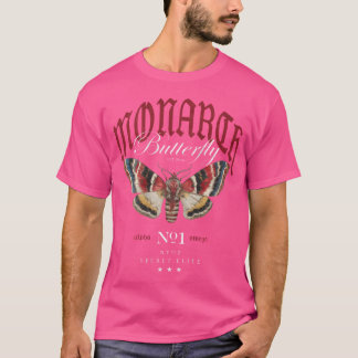 Hintere Streetwear Hüftpfeil Retro Vintage Moth B T-Shirt