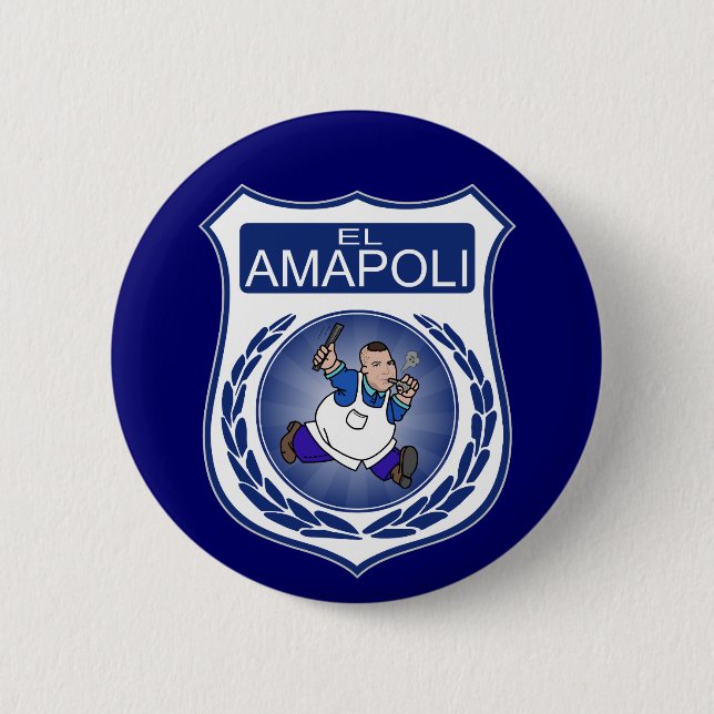 Hinterer regelmäßiger Knopf EL Amapoli- Button (Vorderseite)