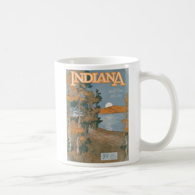 Hinteres Zuhause wieder in Indiana Kaffeetasse (Rechts)
