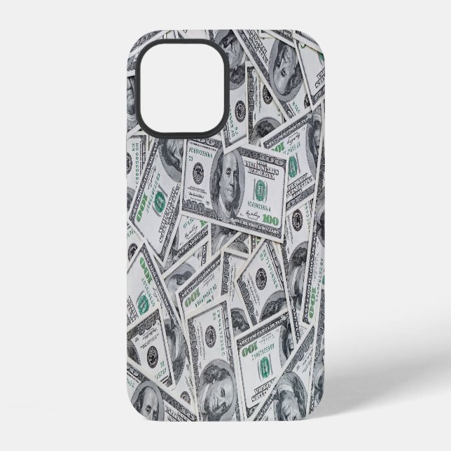 Hintergrund 100-Dollar-Scheine. iPhone Hülle (Rückseite)