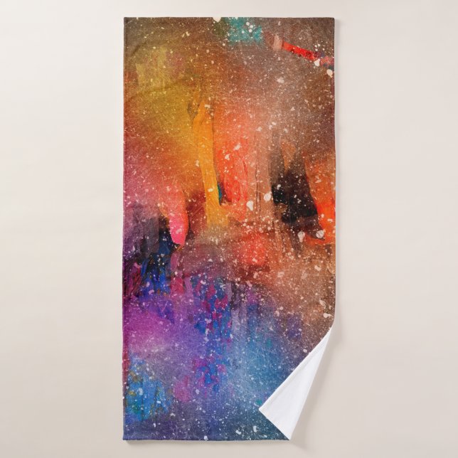 Hintergrund abstrakte Aquarellbilder Badehandtuch (Badehandtuch)