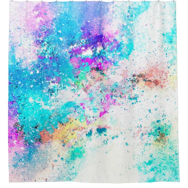 Hintergrund abstrakte Aquarellbilder Duschvorhang (Vorderseite)