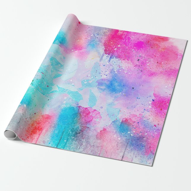 Hintergrund abstrakte Aquarellbilder Geschenkpapier (Ungerollt)