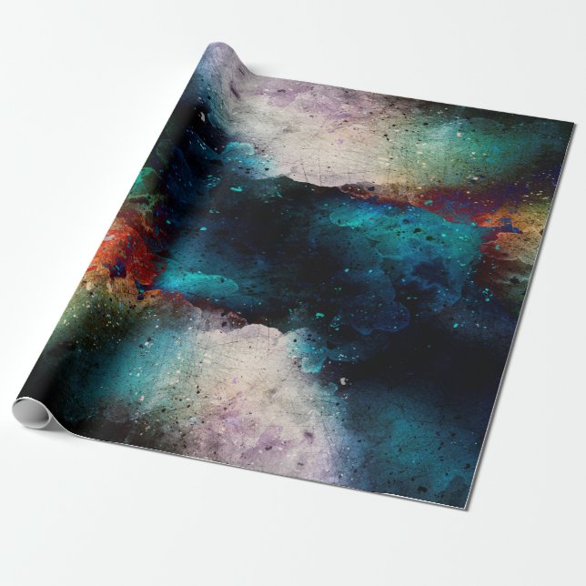 Hintergrund abstrakte Aquarellbilder Geschenkpapier (Ungerollt)