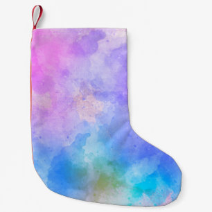 Hintergrund abstrakte Aquarellbilder Kleiner Weihnachtsstrumpf