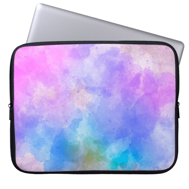 Hintergrund abstrakte Aquarellbilder Laptopschutzhülle (Vorderseite)