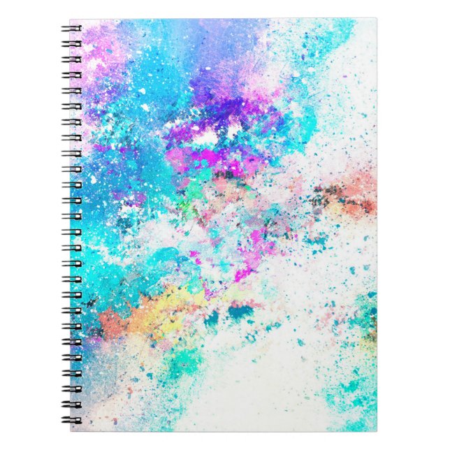 Hintergrund abstrakte Aquarellbilder Notizblock (Vorderseite)