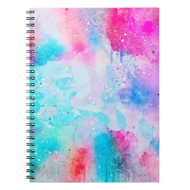 Hintergrund abstrakte Aquarellbilder Notizblock (Vorderseite)