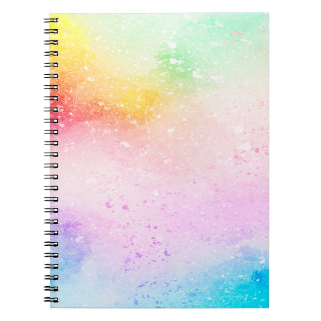 Hintergrund abstrakte Aquarellbilder Notizblock (Vorderseite)