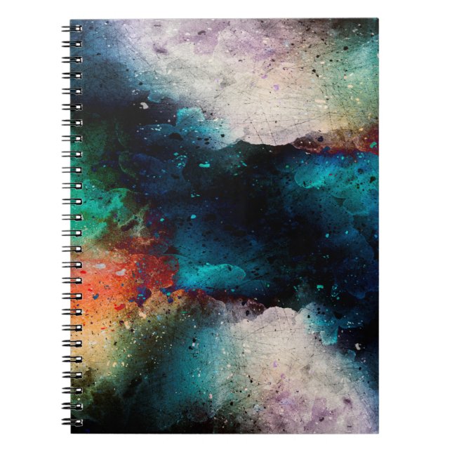 Hintergrund abstrakte Aquarellbilder Notizblock (Vorderseite)