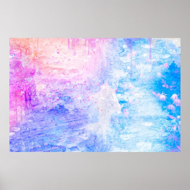 Hintergrund abstrakte Aquarellbilder Poster (Vorne)