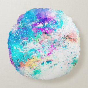 Hintergrund abstrakte Aquarellbilder Rundes Kissen