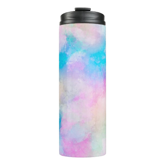 Hintergrund abstrakte Aquarellbilder Thermosbecher (Vorderseite)