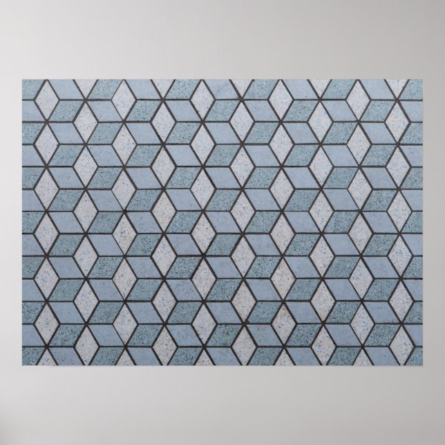 Hintergrund abstrakter Kunstblöcke Poster (Vorne)