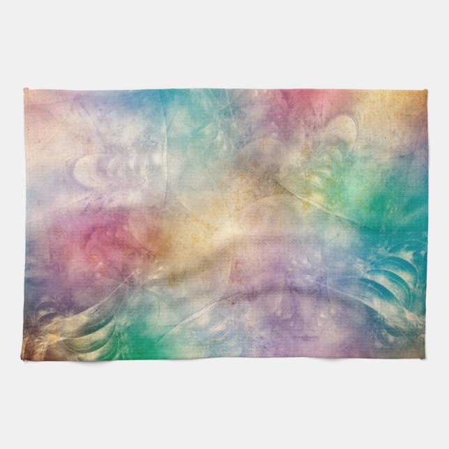 Hintergrund Antike Apophysis-Fraktale I Geschirrtuch (Horizontal)