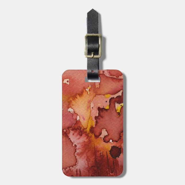 Hintergrund-Aquarell 3 Gepäckanhänger (Vorderseite vertikal)