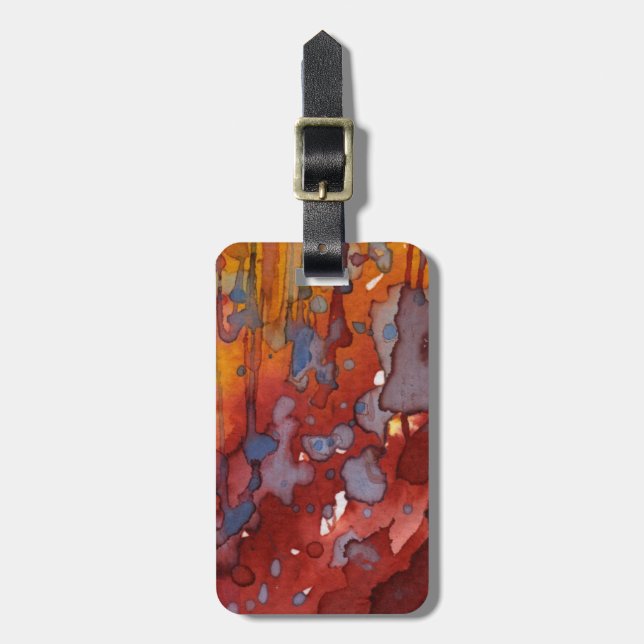 Hintergrund-Aquarell 7 Gepäckanhänger (Vorderseite vertikal)