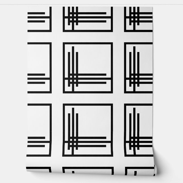 Hintergrund - Art Deco Schwarz / Weiß Tapete (Abrollen)