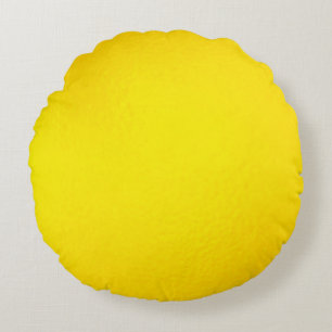 Hintergrund aus Goldfolie Shiny-Gelbe Blattlinie Rundes Kissen