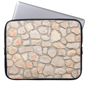 Hintergrund aus grauem Stein. Stein, Textur, Wand, Laptopschutzhülle
