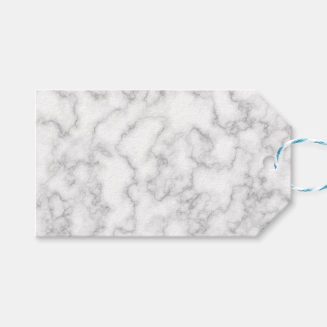Hintergrund aus grauem, weißem Marmorgestein Geschenkanhänger (Vorderseite (Horizontal))