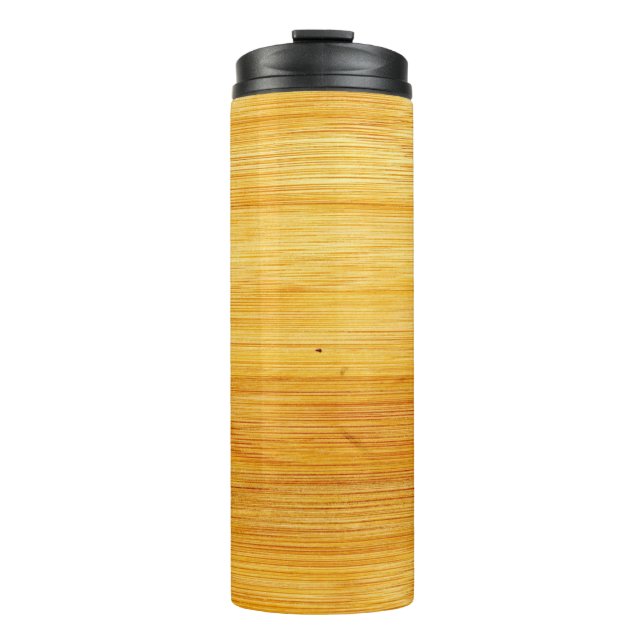 Hintergrund aus Holz Thermosbecher (Vorderseite)