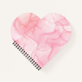 Hintergrund aus rosa Marmor, Hintergrund der flüss Notizbuch