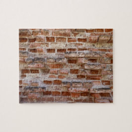 Hintergrund aus rotem Backstein Puzzle