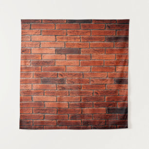 Hintergrund aus rotem Ziegelstein, Wand Wandteppich
