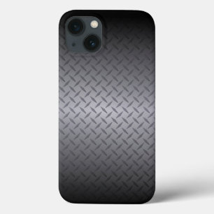 Hintergrund aus schwarzem bis grauem Diamantblech Case-Mate iPhone Hülle