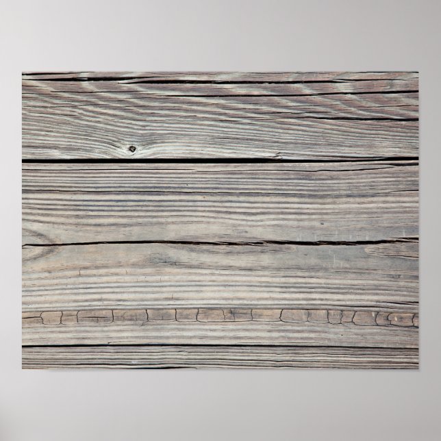 Hintergrund aus Vintagem Holz - Alte Tafel Poster (Vorne)
