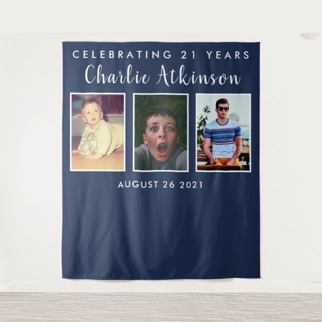 Hintergrund-Banner für das 21. Foto Wandteppich (Vorderseite)