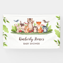 Hintergrund-Banner für Woodland Baby Shower Greene Banner